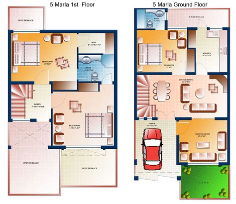 5 Marla 2Nd Floor Plan