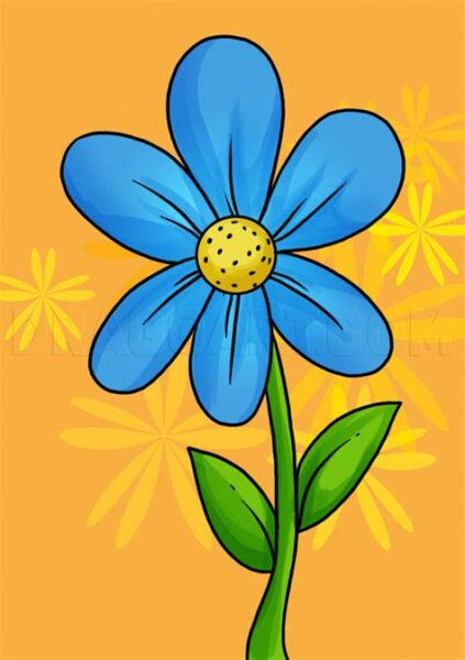 Simple To Draw Flowers