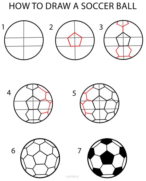 Soccer Ball How To Draw