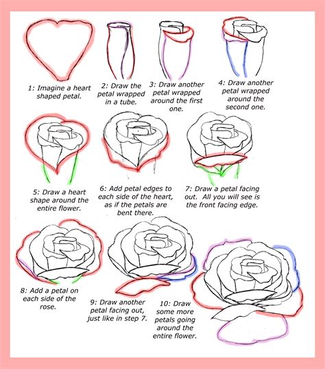 How To Draw A A Rose