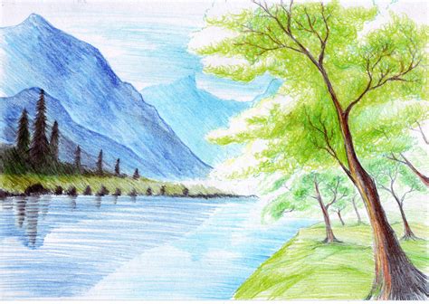 Nature Picture Drawing