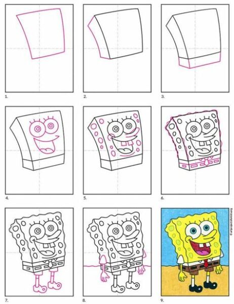 How To Draw A Spongebob