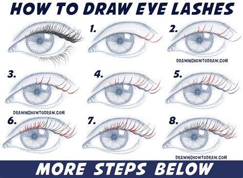 How To Draw Eyes Lashes