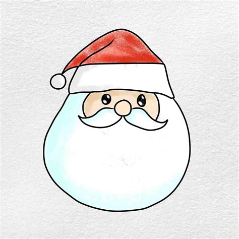 Drawing Easy Santa