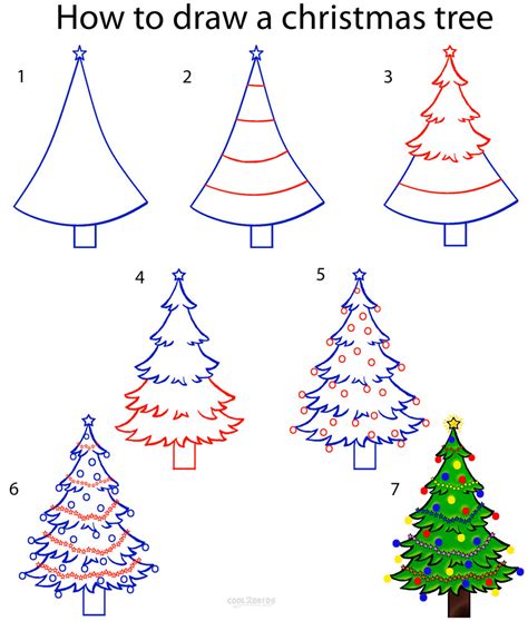 How To Draw The Christmas Tree