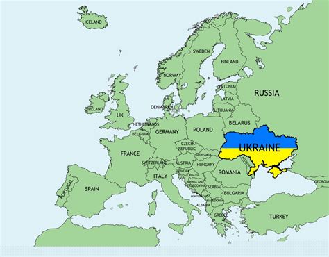 European Map Ukraine