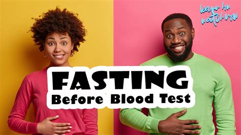 When Fasting For Blood Test
