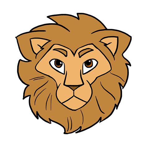 Easy Draw Of Lion