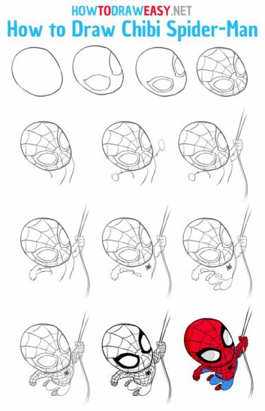 How To Drawing Spider Man