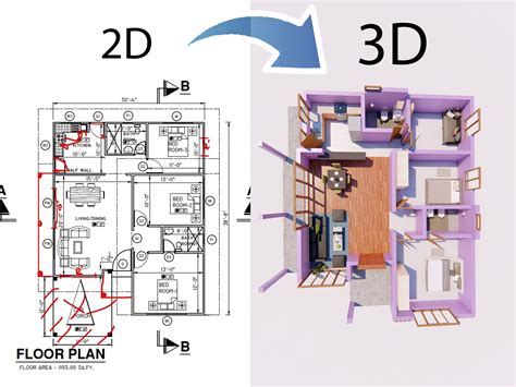 2D Plan To 3D Model