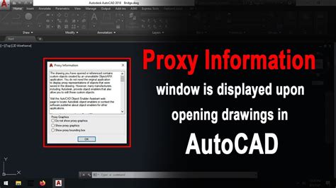 Autocad Do Not Show Proxy Graphics