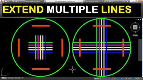 Autocad Extend Multiple Lines At Once