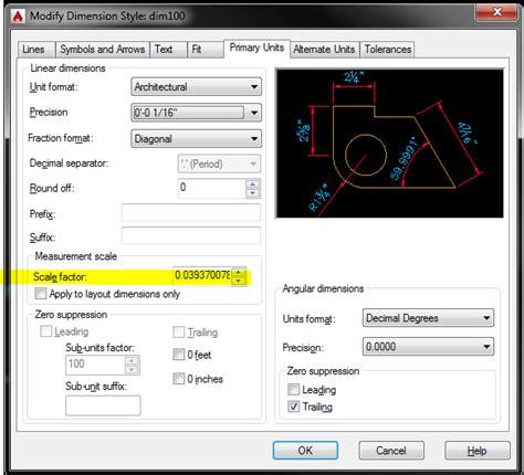Autocad From Inches To Mm