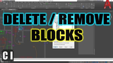 Autocad How To Delete A Block