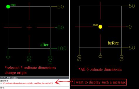 Autocad Ordinate Dimension Set Origin