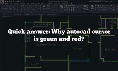 Autocad Why Is My Cursor Red And Green