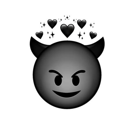 Black Devil Heart Emoji