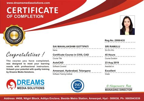 Certificate Course In Autocad