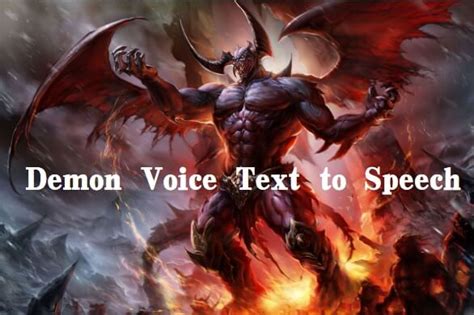 Demon Text To Speech