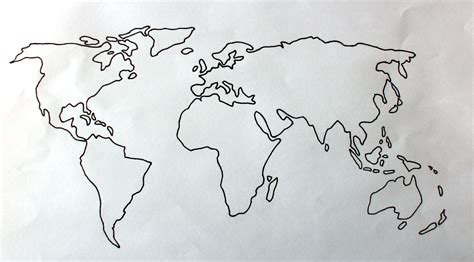 Draw A Map Of The World