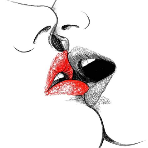 Draw Kiss Lips