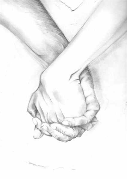 Drawing Hands Holding