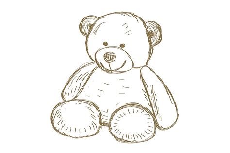 Drawing Of A Teddy Bear