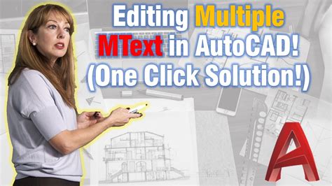 Editing Multiple Text In Autocad! (One Click Solution!)
