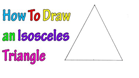 How To Draw A Isosceles Triangle