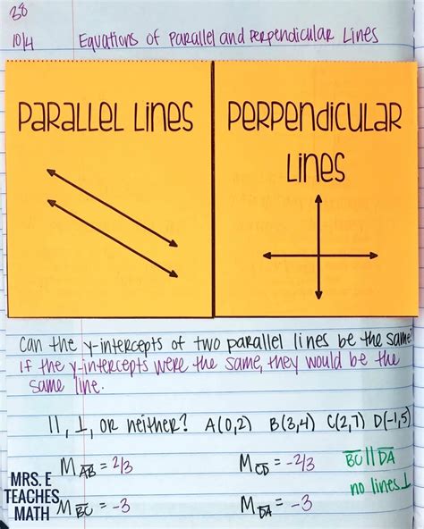 Identifying Parallel And Perpendicular Lines From Equation Calculator