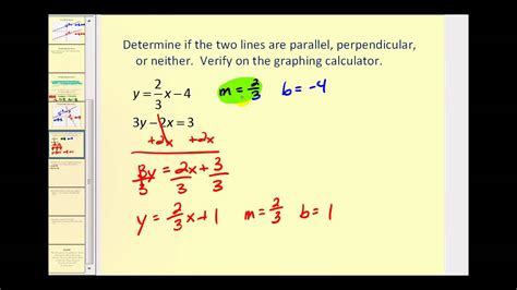 Is The Line Perpendicular Or Parallel Calculator