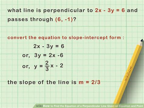 Perpendicular Line Passing Through Point Calculator