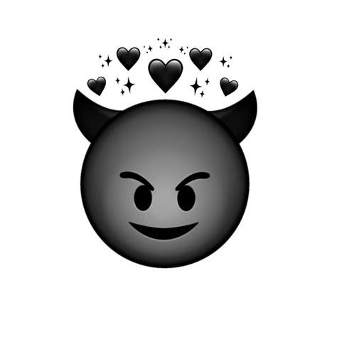 White Devil Heart Emoji