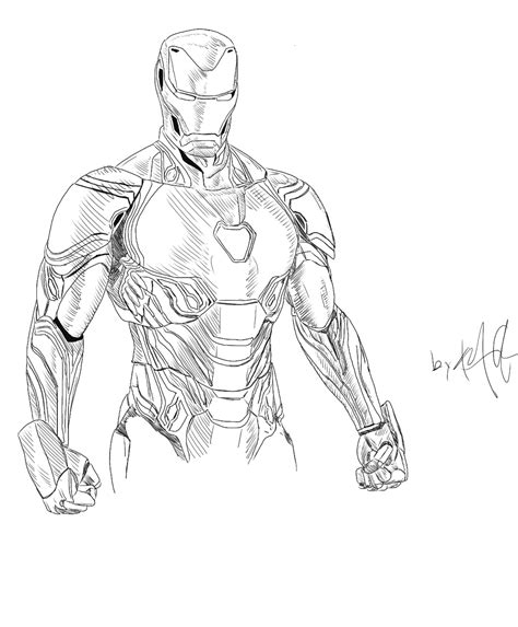 Ironman Drawing Easy