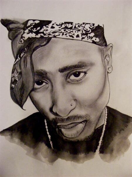 Drawing Of 2Pac