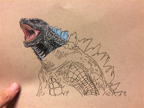 Drawing Godzilla 2014