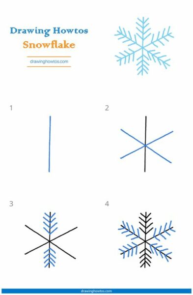 How Draw A Snowflake