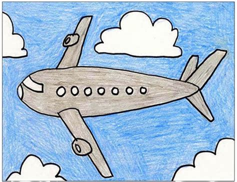 Kid Drawing Airplane