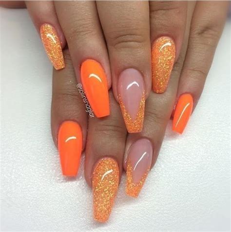 Orange Nails Design