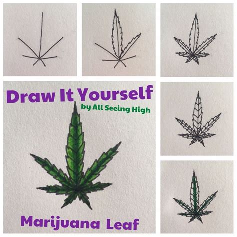 How To Draw Pot Leaf