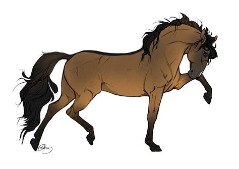 Drawing Of Horses Running