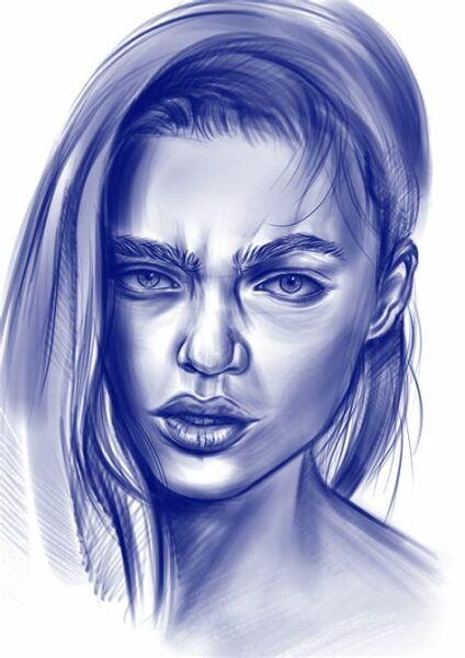 Draw Woman Face