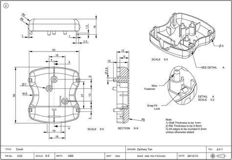 Mechanical Engineering Autocad Drawing