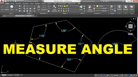 Measure Angles Autocad