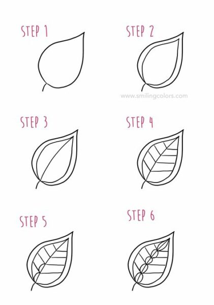 How To Drawing Leaf