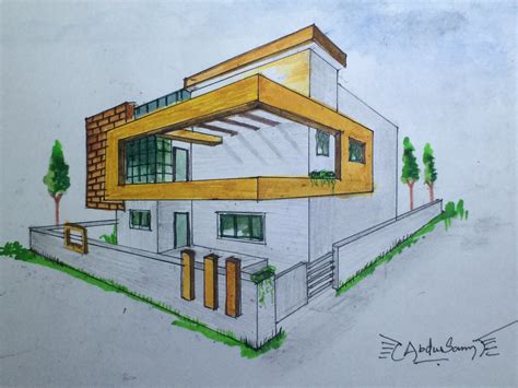 Architectural Drawing Of A House